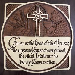 Wall Hanging Faith Plaque 2014 Abbey Press Wooden Carved