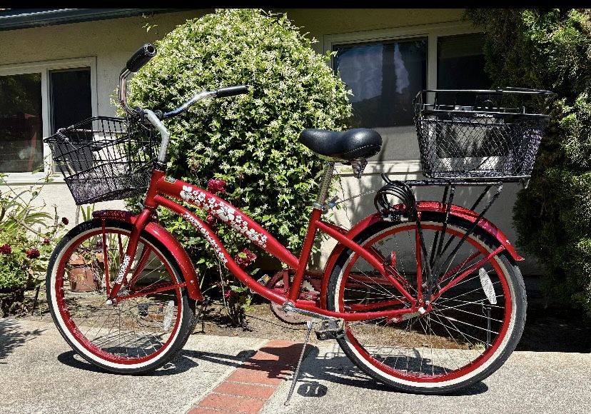 Greenline 15” Deep Red Beach Cruiser