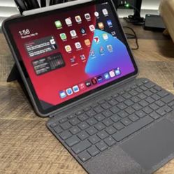 Logitech Combo Touch Keyboard Case for 11" Apple iPad Pro 1/2/3/4 Gen - Gray