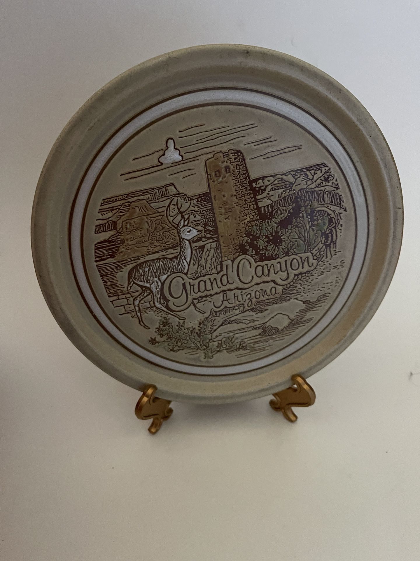 Japanese Embossed National Park Grand Canyon Collectible Plate