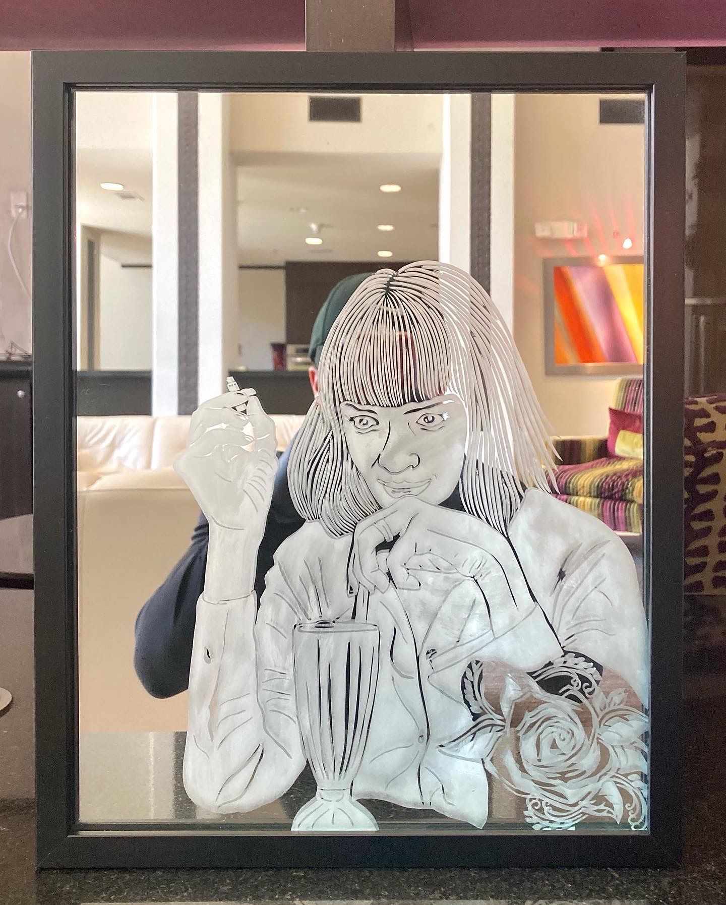 Pulp Fiction Mirror Mila Wallace