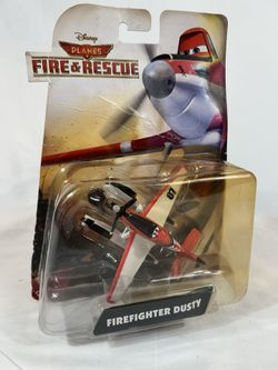 Disney Pixar Planes Fire & Rescue Firefighter Dusty Figure Vehicle New Mattel