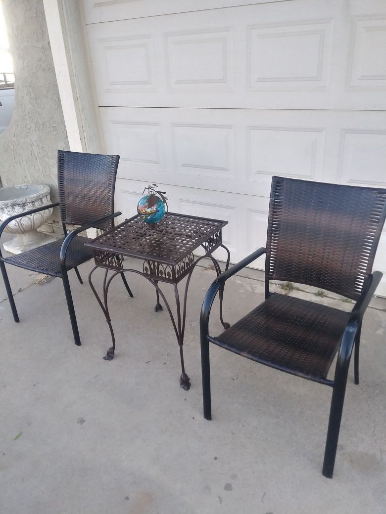 Patio table and chairs furniture