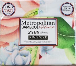 Metropolitan Bamboo 2500 Series King Size 4pc Sheet Set