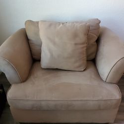 Oversized Suade Chair