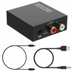 96KHz Digital to Analog Converter DAC, SPDIF Coaxial Optical Convert to L/R RCA
