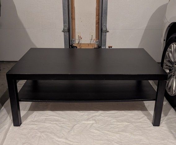 Ikea family room coffee table - black