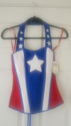 Halloween costume- captain America corset