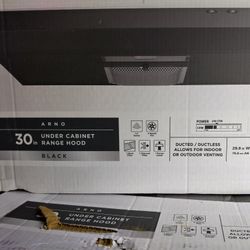 Brand New Vissani 30" Black Under Cabinet Range Hood 