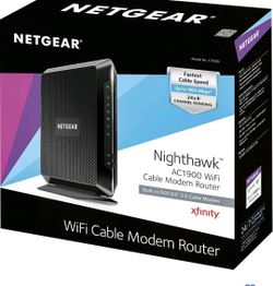 Comcast Xfinity WIFI Wireless Modem Netgear Nighthawk AC1900