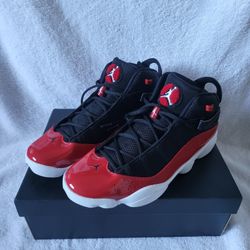  Jordan 6 Rings Red/White/Black Size 13 New With Box