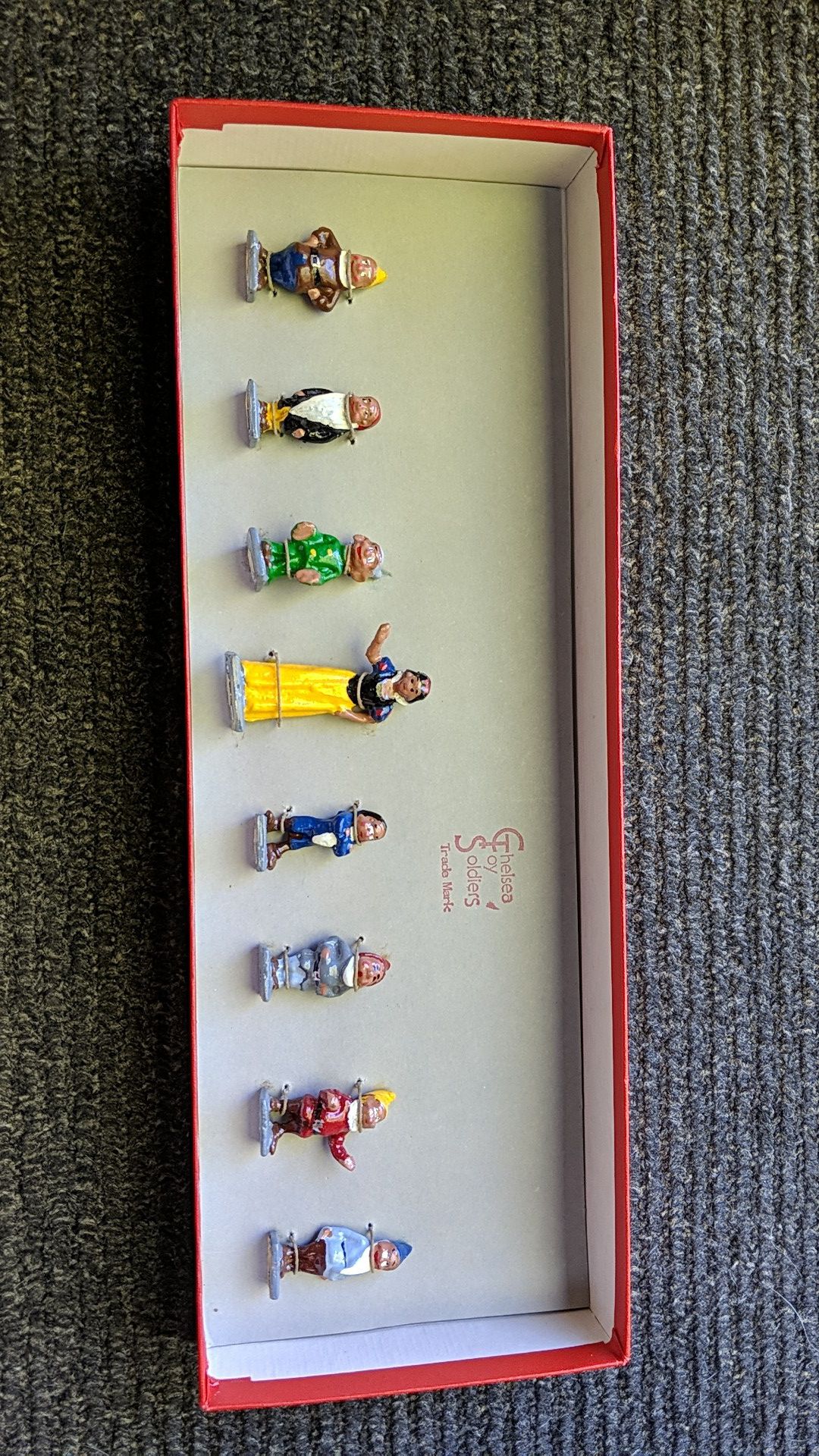 Vintage Lead Toy Figures, "Snow White and the 7 Dwarfs "