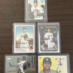 Dodgers Brusdar Graterol (5) card lot