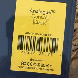 Analogue 3D Console NEW SEALED