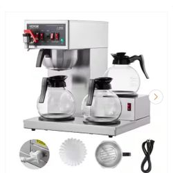 Commercial Coffee Maker With 3 Warmers