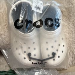 New unisex Crocs White With Liners