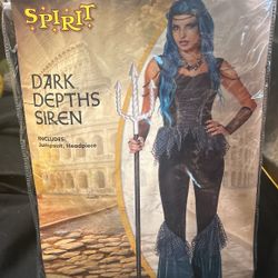 Dark Medmaid Sirens Costume/Adult Size-Medium/Brand New