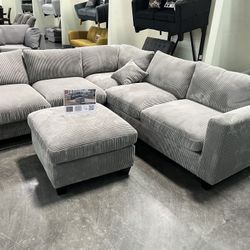 New Grey Sectional 