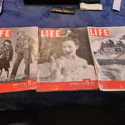 Life Magazines WW2 And Post 