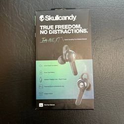 SKULLCANDY Indy ANC Wireless In-Ear Headphones Noise Cancellation Black - NEW