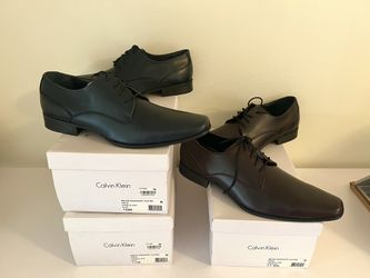 Calvin Klein Brodie Leather Oxford Dress Shoes 