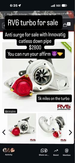 FK8 RV6 A/S