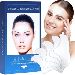 Forehead Wrinkle Patches 12pcs - Anti Wrinkle Patches with Hydrolyzed Collagen And Vitamin E, Face Tape for Wrinkles Forehead Wrinkles Care to Smooth 