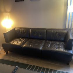 Black Leather Couch