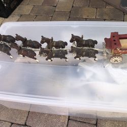 Cash Iron Budweiser Wagon 8 Horses
