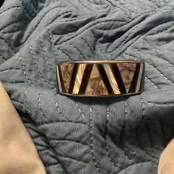 Mother Of Pearl Stainless Steel Bangle Bracelet 