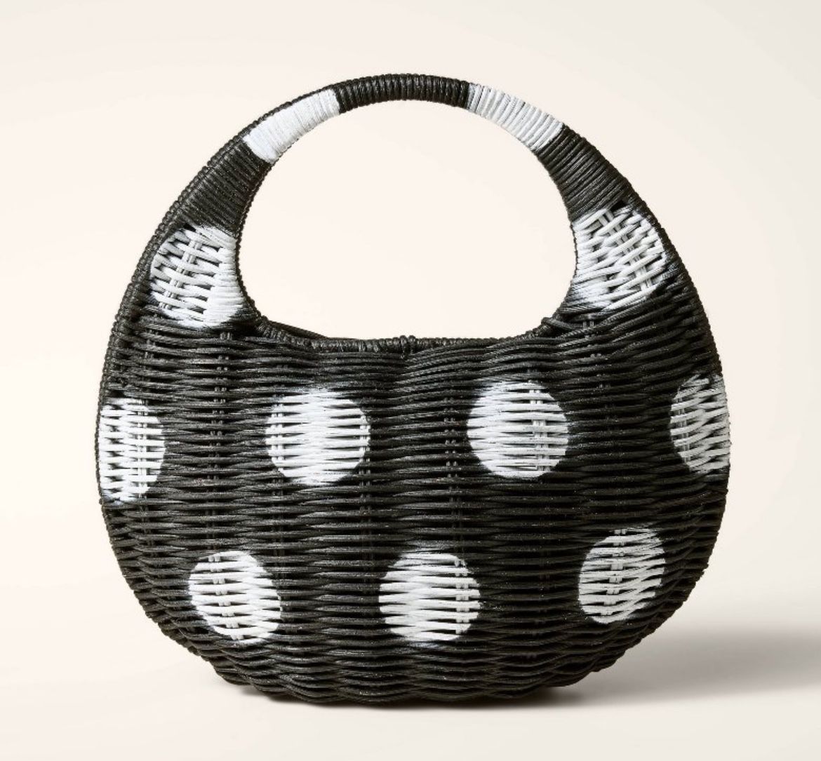 Kate spade polka dot crescent bag