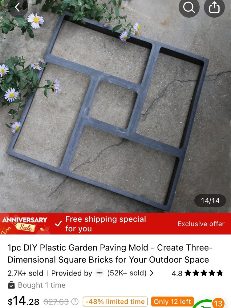 Pavers mold X 3 Pieces