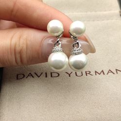 David Yurman Pearl Earrings