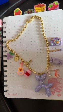 Cute purple necklace