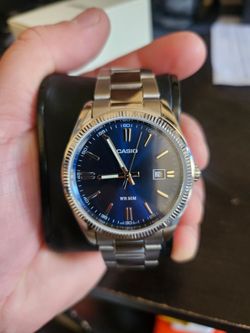 Casio blue dial
