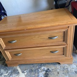 Dresser /Large Nightstand Solid Oak