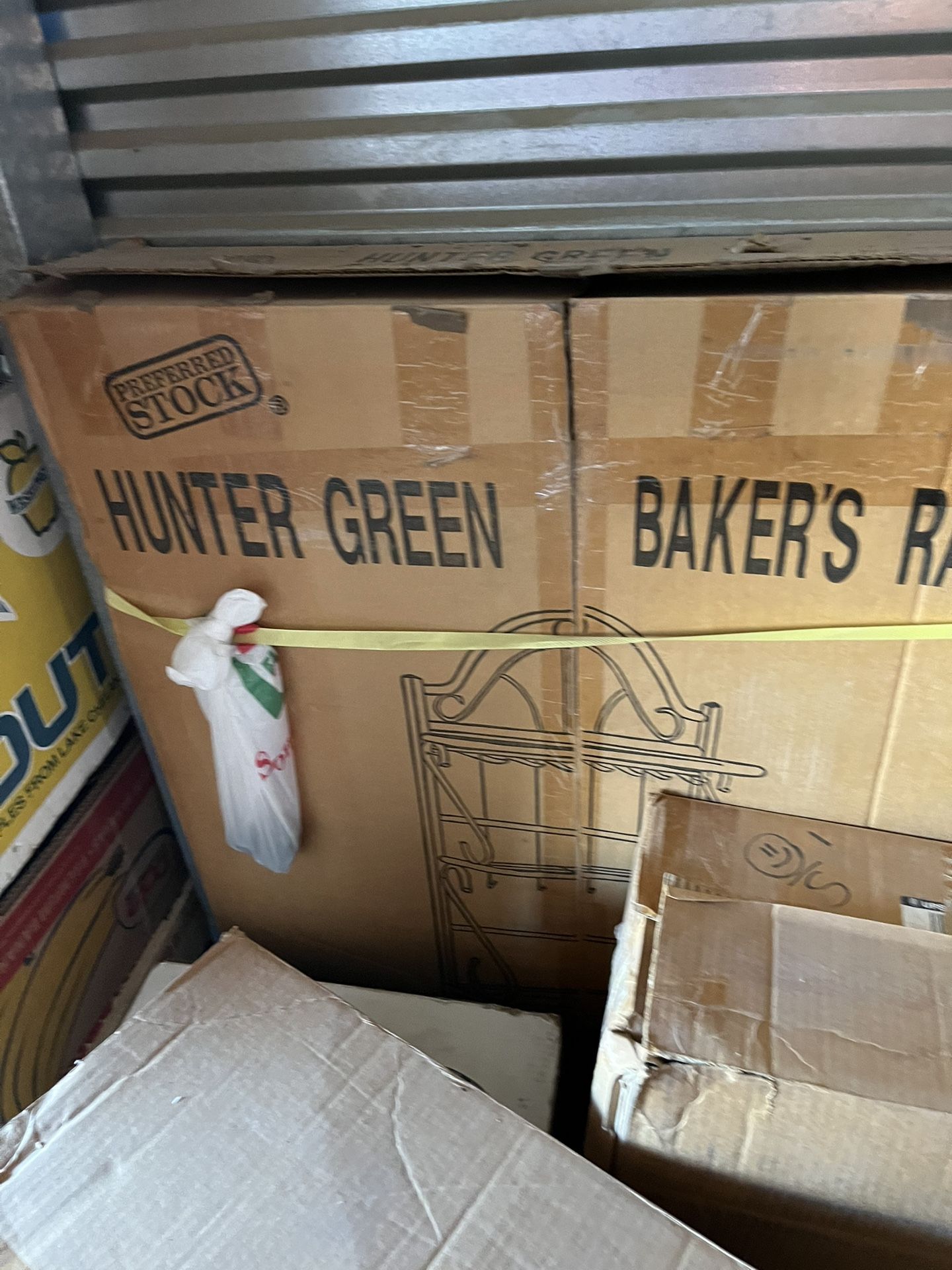 Hunter Green Bakers Rack