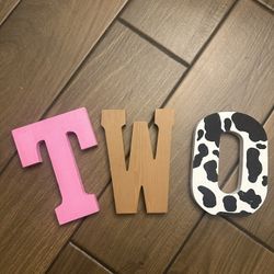 Hand Painted Wooden Letters  