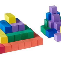 Foam Blocks Counting Cubes for Kids Math 1 Inch Blocks Pack of 100