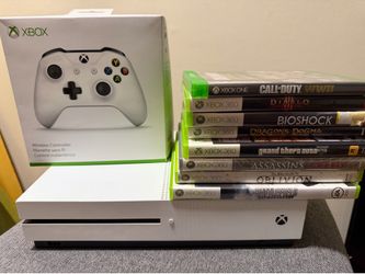 1TB xbox one s new controller/  Games-bundle