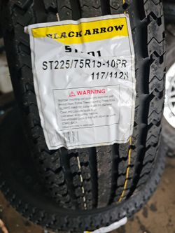 New set of tires 225 75 15 st 10ply