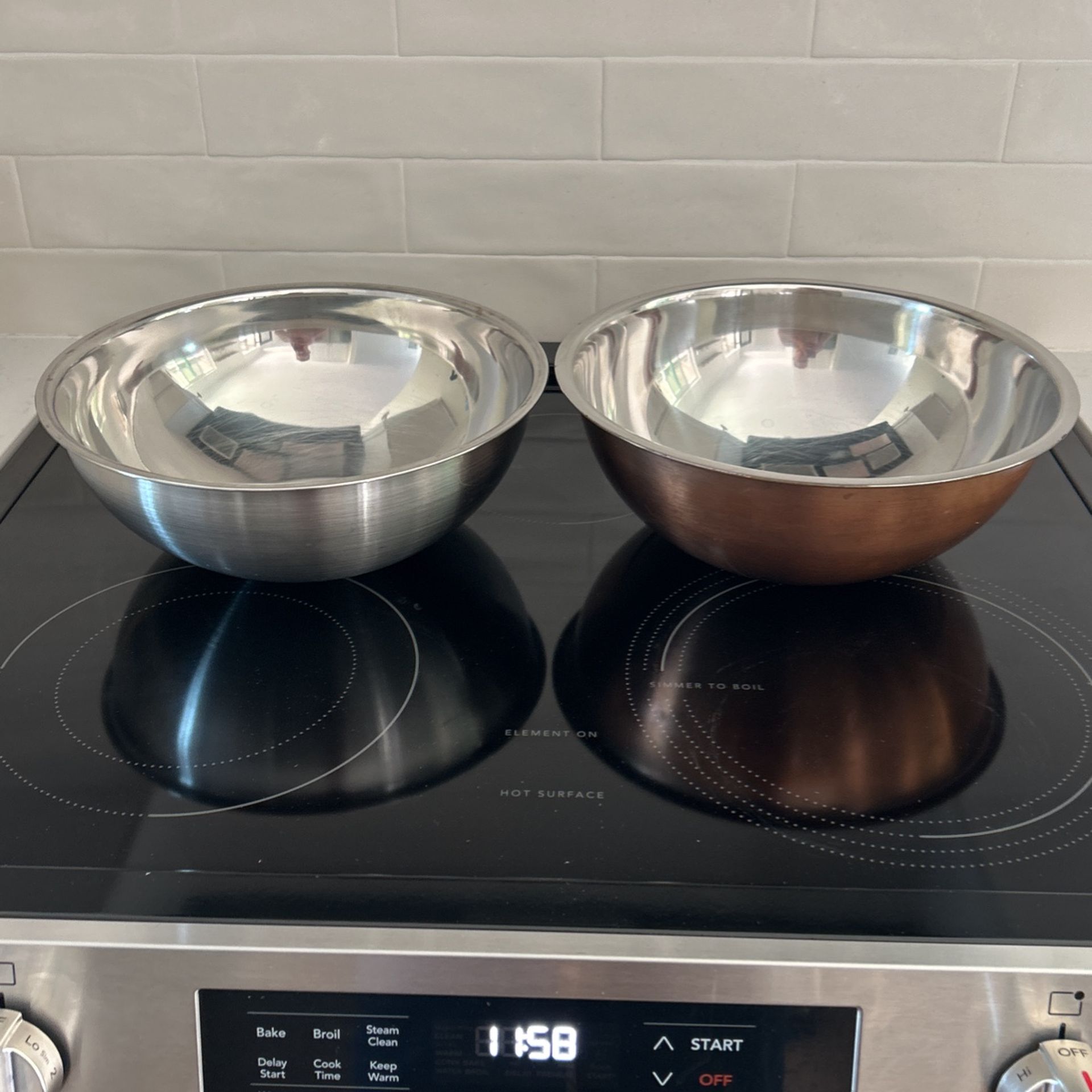 Large Metal Mixing Bowls