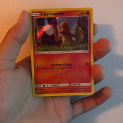 Charmander Card From Detective Pikachu Movie Rare Card