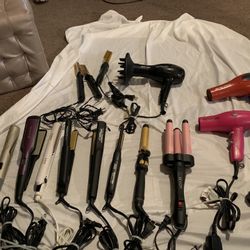 Flat Irons, Curling Irons, Blow Dryers
