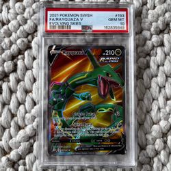 2021 POKEMON EVOLVING SKIES #193 RAYQUAZA V PSA 10