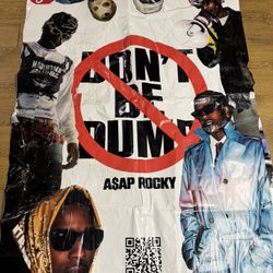 A$AP Rocky x Tim Burton “Don’t Be Dumb” album poster