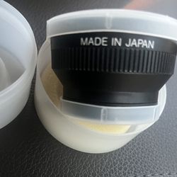 Telephoto & Wide Angle Camera Lens Made In Japan In Cases