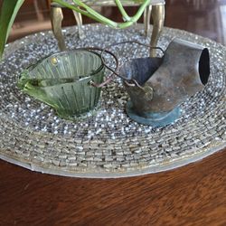 2 VINTAGE/ANTIQUE MINI COAL BUCKETS