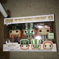 Funko pop convention exclusive 3 pack Harry Potter Irish weasleys