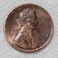 1984 D Penny Error 